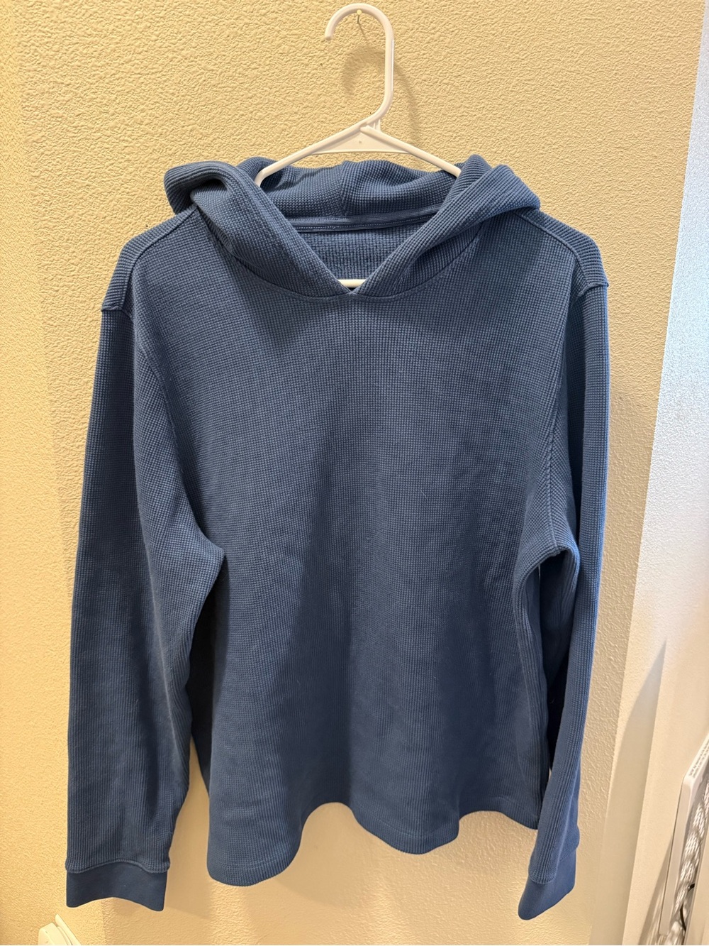 lululemon athletica Men's Crewneck Hooded Waffle Sweater - Slate Blue